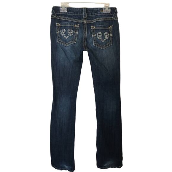 ReRock for Express Barely Boot Super Nice Jeans Size 4L Zipper Charm On Poxket - Picture 1 of 10